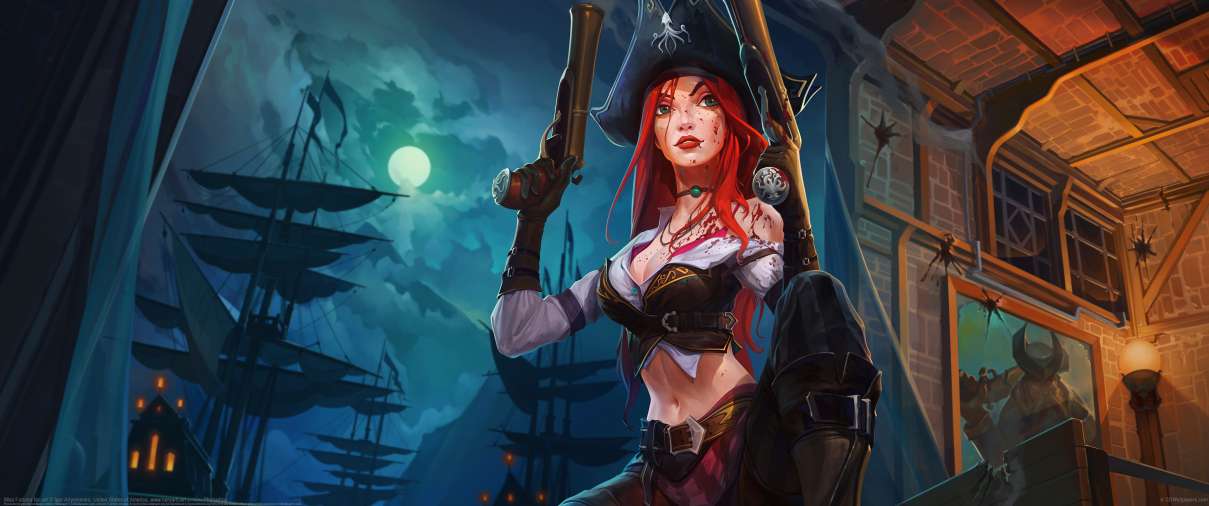 Miss Fortune fan art ultrawide achtergrond