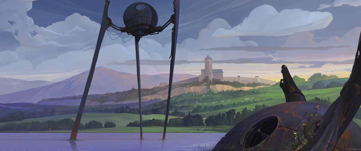 The Lake. And UFOs. And The Castle. ultrawide achtergrond
