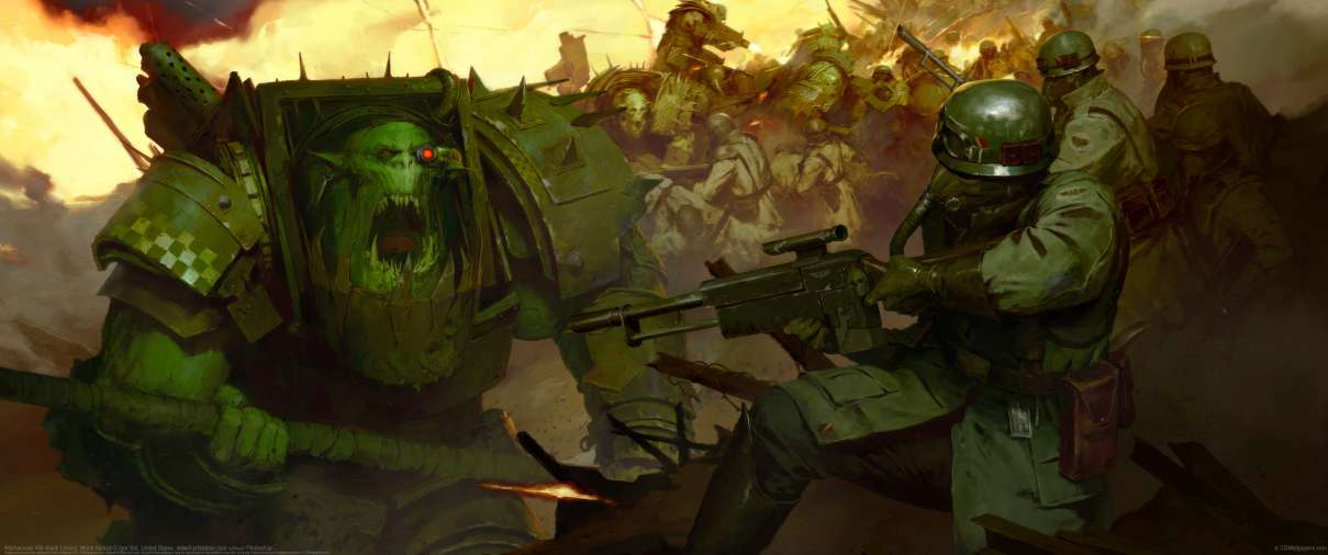 Warhammer 40k Black Library: World Ablaze ultrawide achtergrond