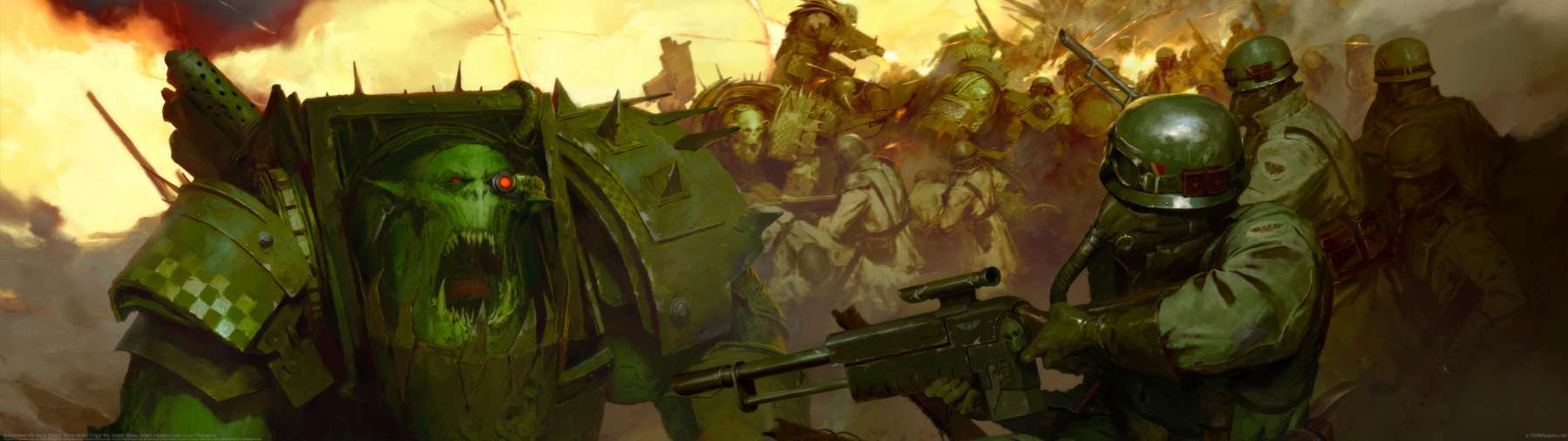 Warhammer 40k Black Library: World Ablaze ultrawide achtergrond