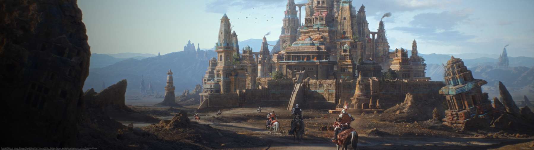 The Last Riders of Solara - Concept Art and Kitbash Set - Volume 1 ultrawide achtergrond