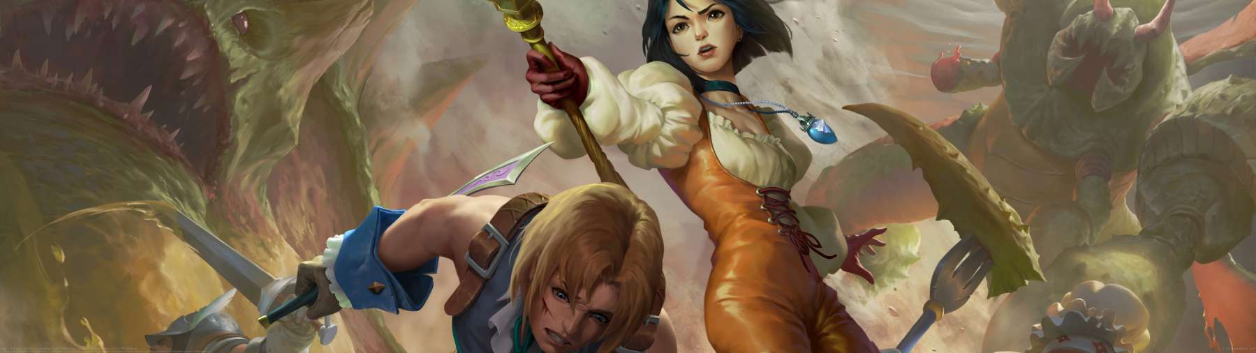 MtG X Final Fantasy ultrawide achtergrond
