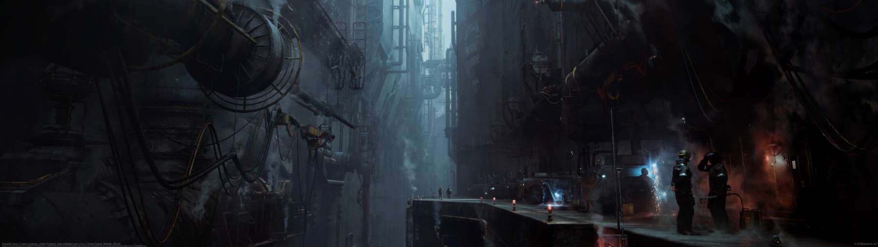 Industrial Zone ultrawide achtergrond