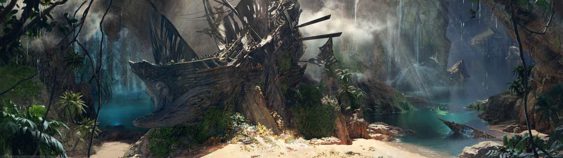 Pirate Cove ultrawide achtergrond