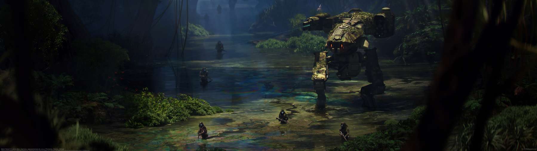 Mech Patrol 2 ultrawide achtergrond
