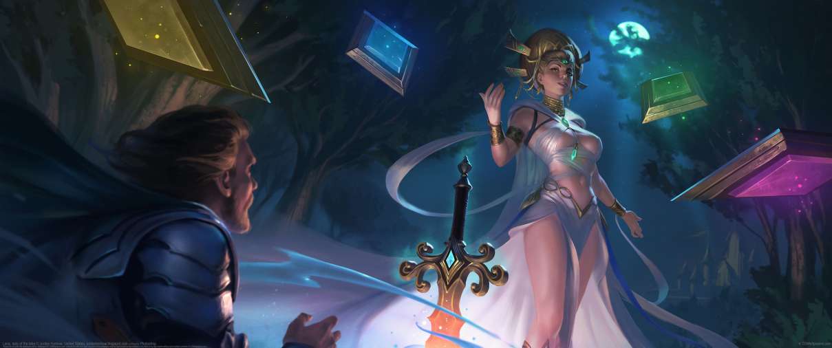Lana, lady of the lake ultrawide achtergrond