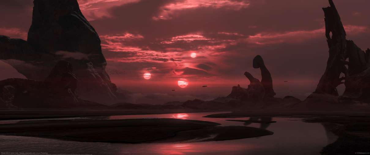 Planet 300 ultrawide achtergrond