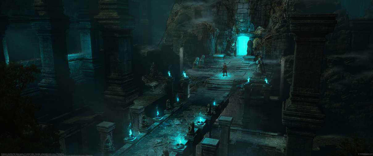 Scenario practice for video game.  ultrawide achtergrond