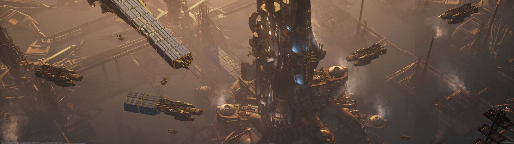 Factory, unreal practice. ultrawide achtergrond