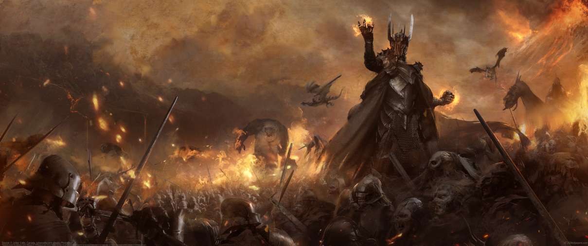 Sauron ultrawide achtergrond