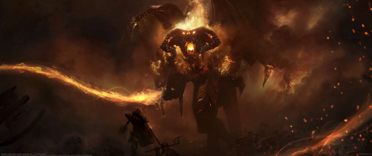 Balrog ultrawide achtergrond