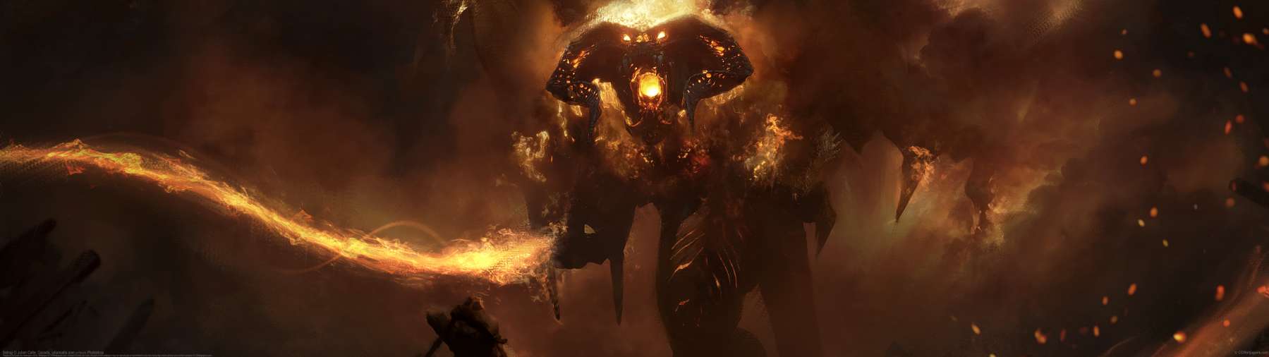Balrog ultrawide achtergrond