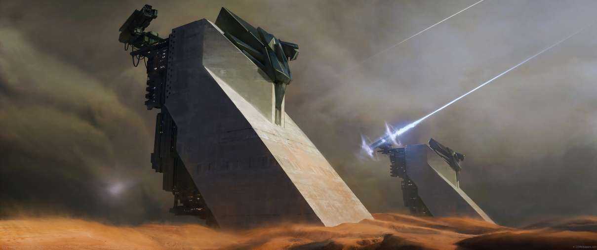 Dune: Awakening Concept Art ultrawide achtergrond