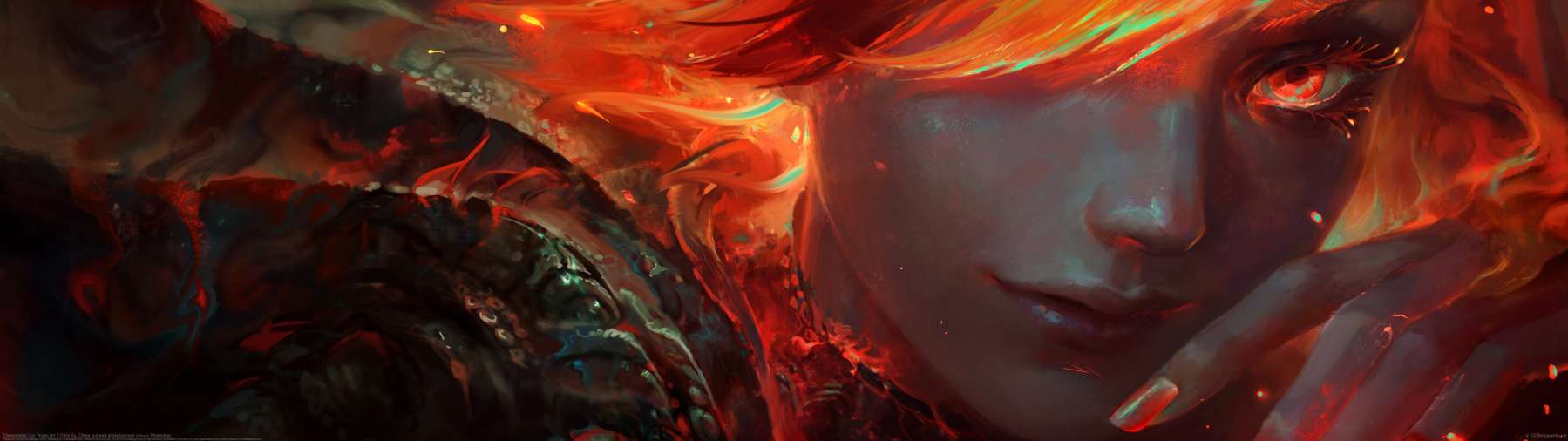 Elementalist Lux Promo Art 2 ultrawide achtergrond