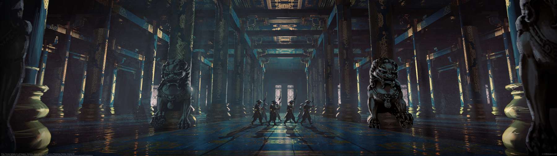 Ping, Throne Hallway ultrawide achtergrond