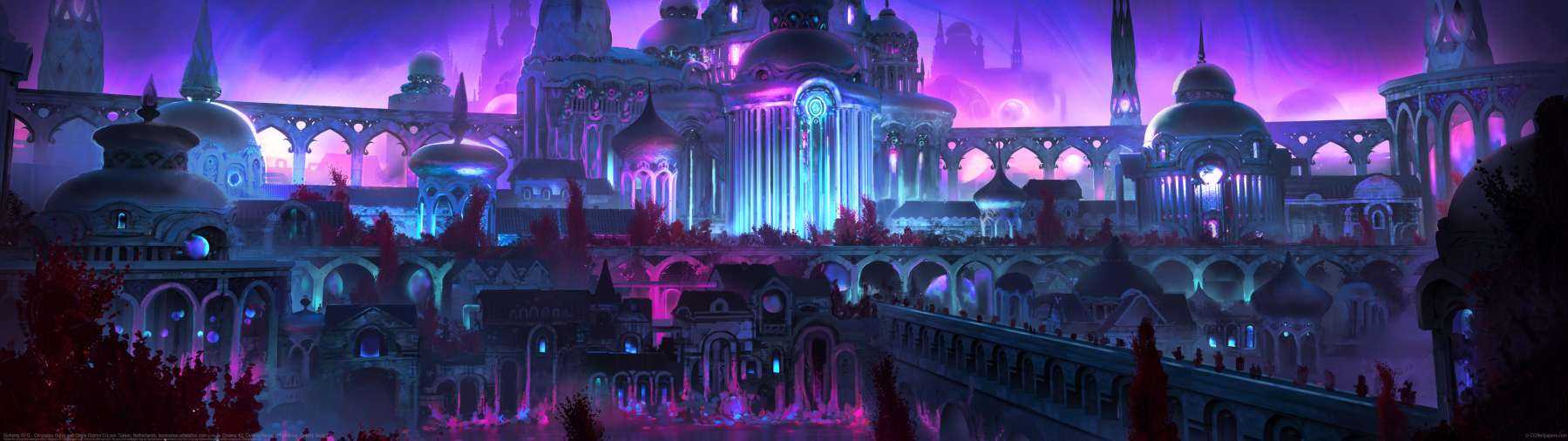 Alchemy RPG - Chrysalea Ourro and Origin District ultrawide achtergrond