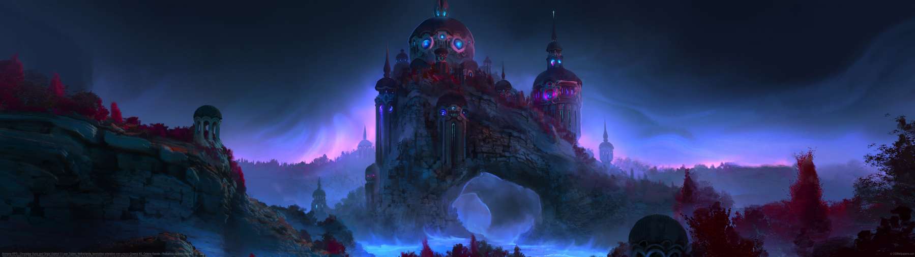 Alchemy RPG - Chrysalea Ourro and Origin District ultrawide achtergrond