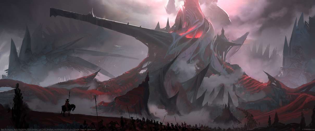Magic the Gathering - March of the Machine: Eldraine sketches ultrawide achtergrond