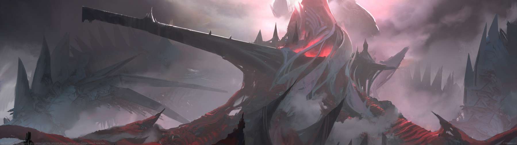 Magic the Gathering - March of the Machine: Eldraine sketches ultrawide achtergrond