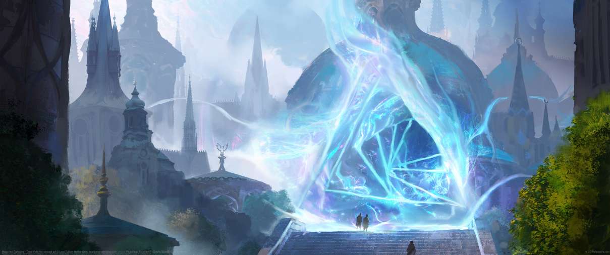 Magic the Gathering - OmenPath Arc concept art ultrawide achtergrond