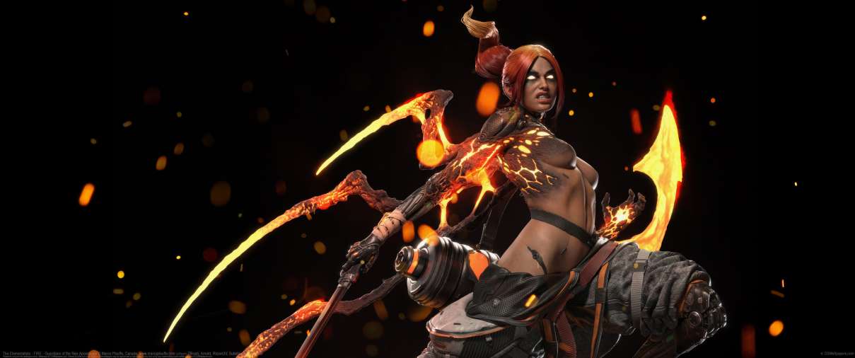 The Elementalists - FIRE - Guardians of the Neo-Apocalypse ultrawide achtergrond