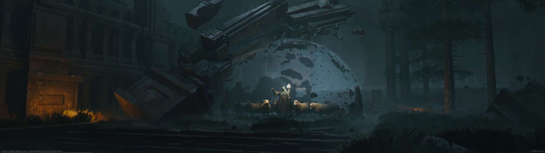 Shepherd ultrawide achtergrond