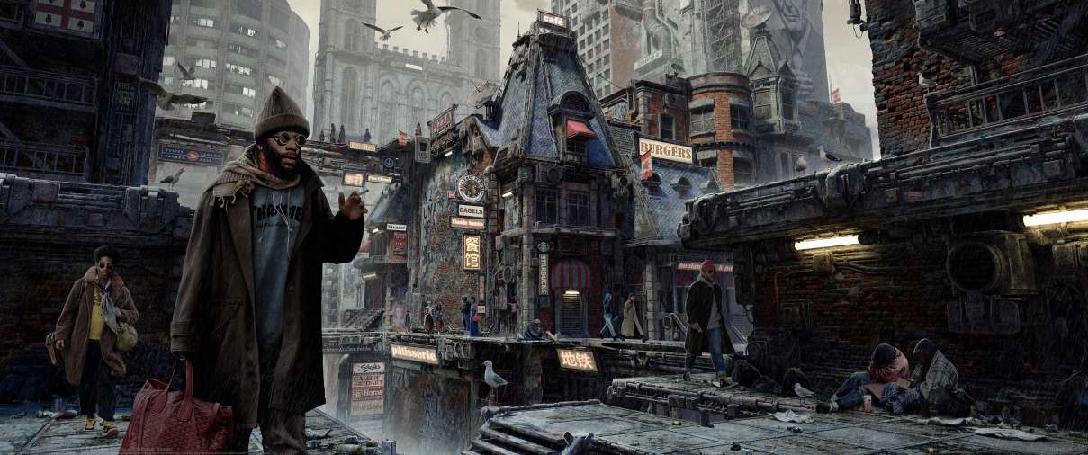 Montreal ultrawide achtergrond