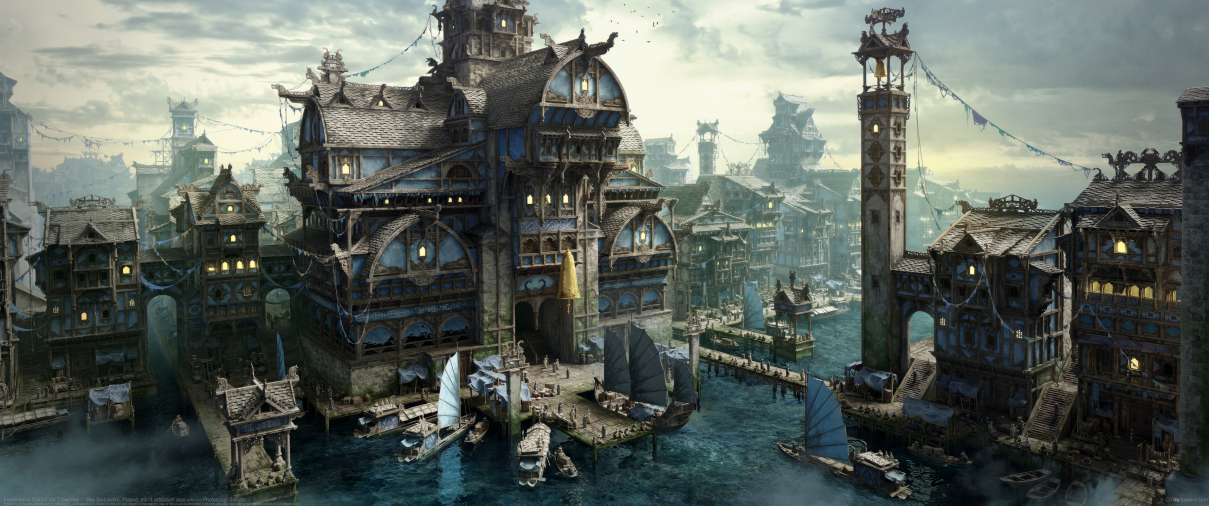 Fishermen's District Vol.2 townhall ultrawide achtergrond