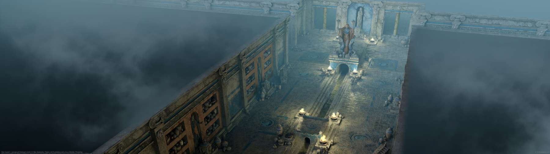 Titan Quest 2 - concept art Richman's tomb 2 ultrawide achtergrond