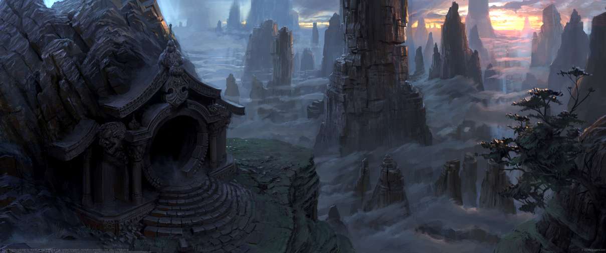 Asian Region concept for March of War ultrawide achtergrond