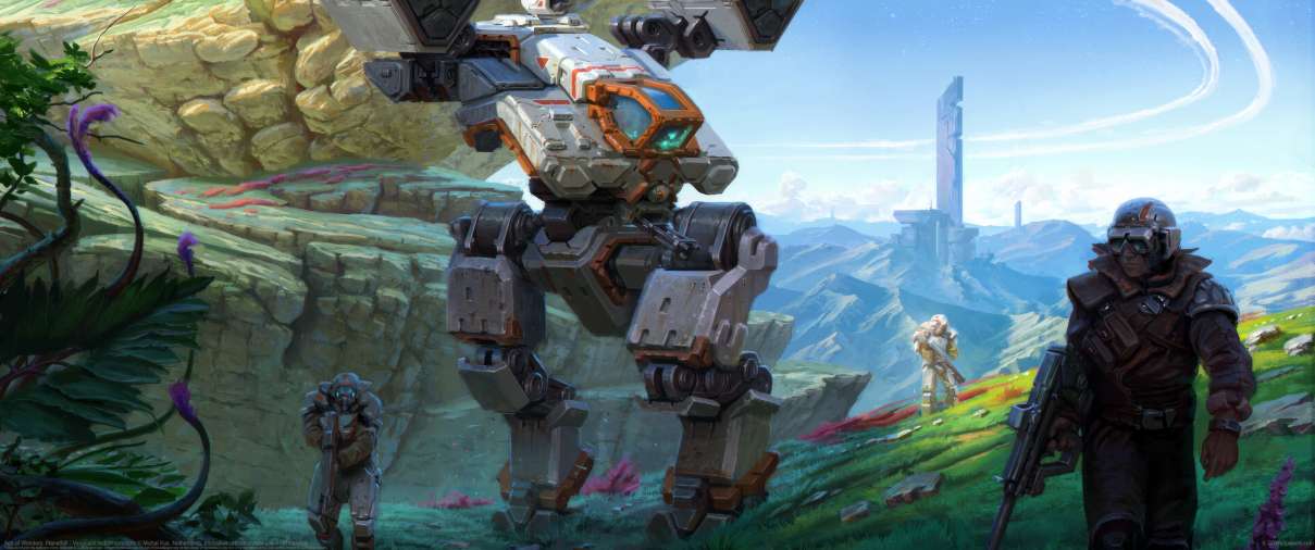 Age of Wonders: Planetfall - Vanguard faction concepts ultrawide achtergrond