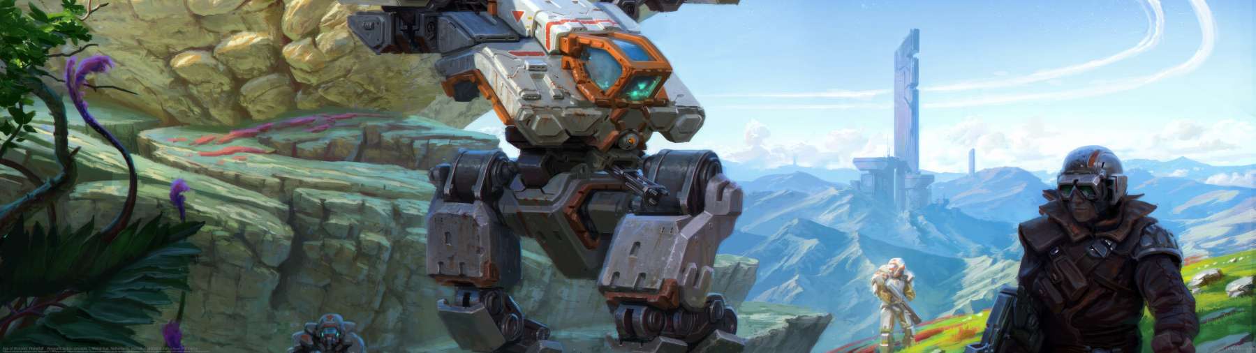Age of Wonders: Planetfall - Vanguard faction concepts ultrawide achtergrond
