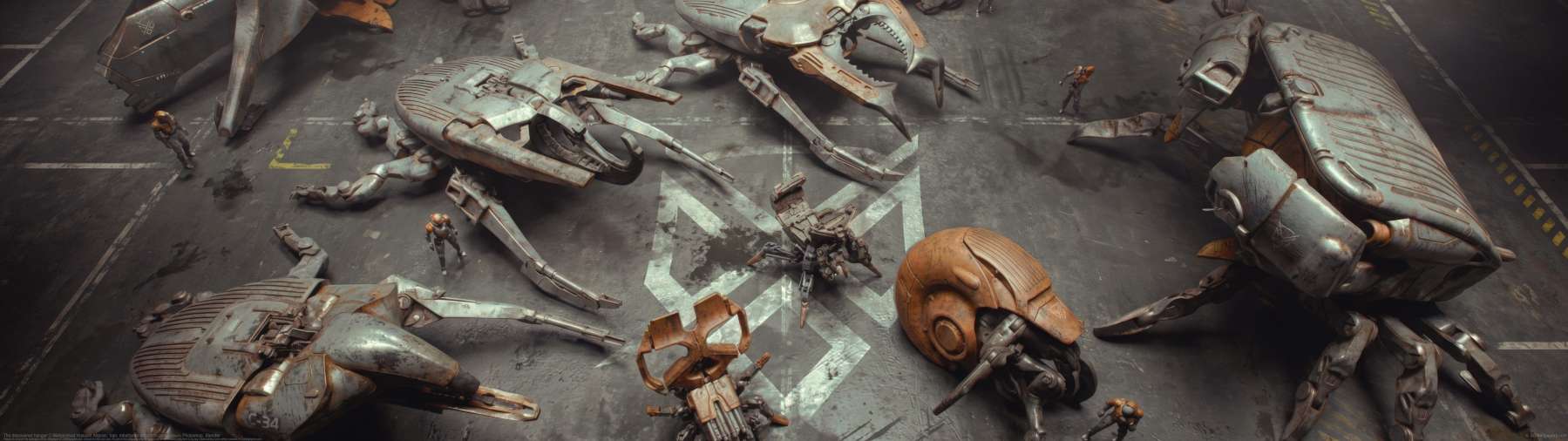 The discovered hangar ultrawide achtergrond