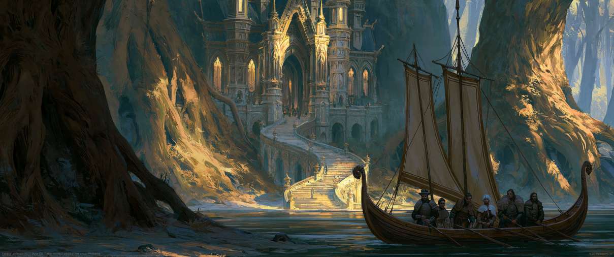 Fantasy Landscape 003 ultrawide achtergrond