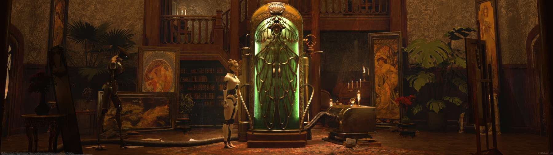 Life Capsule. Noel. ultrawide achtergrond