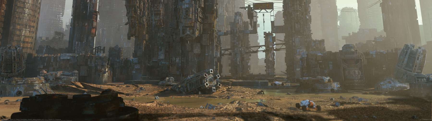 Tech Mechania - Sector 4 ultrawide achtergrond
