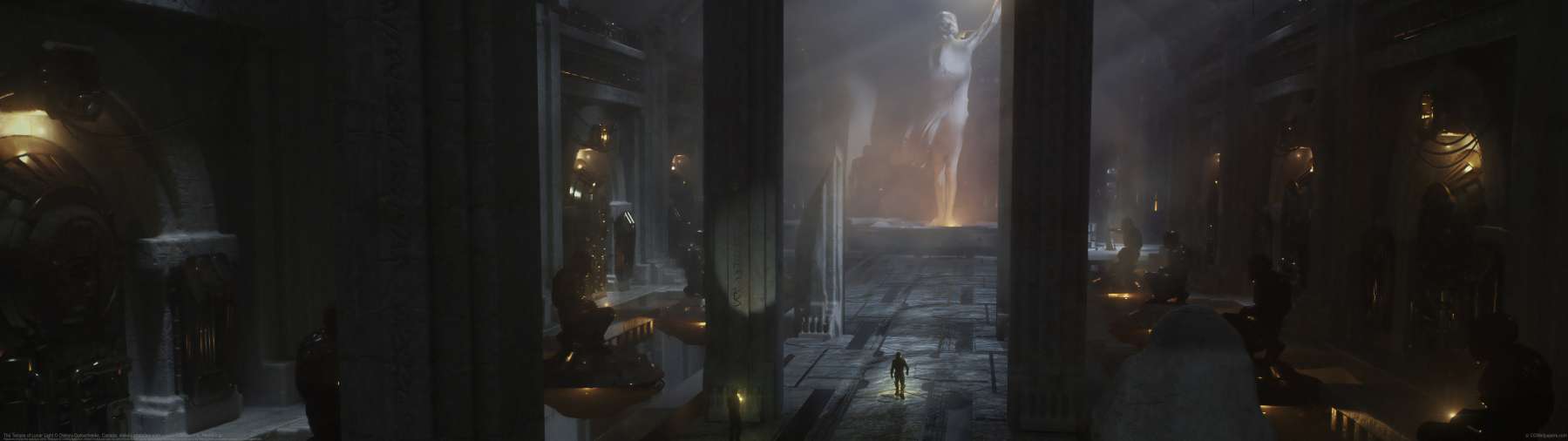 The Temple of Lunar Light ultrawide achtergrond