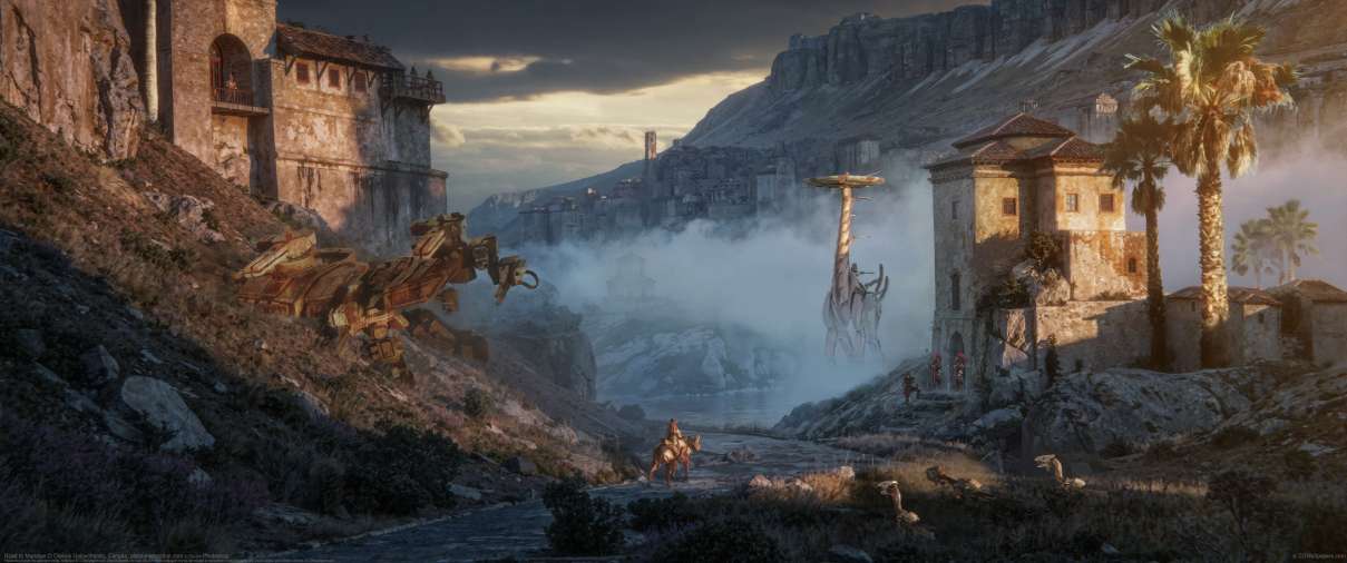 Road to Meridian ultrawide achtergrond