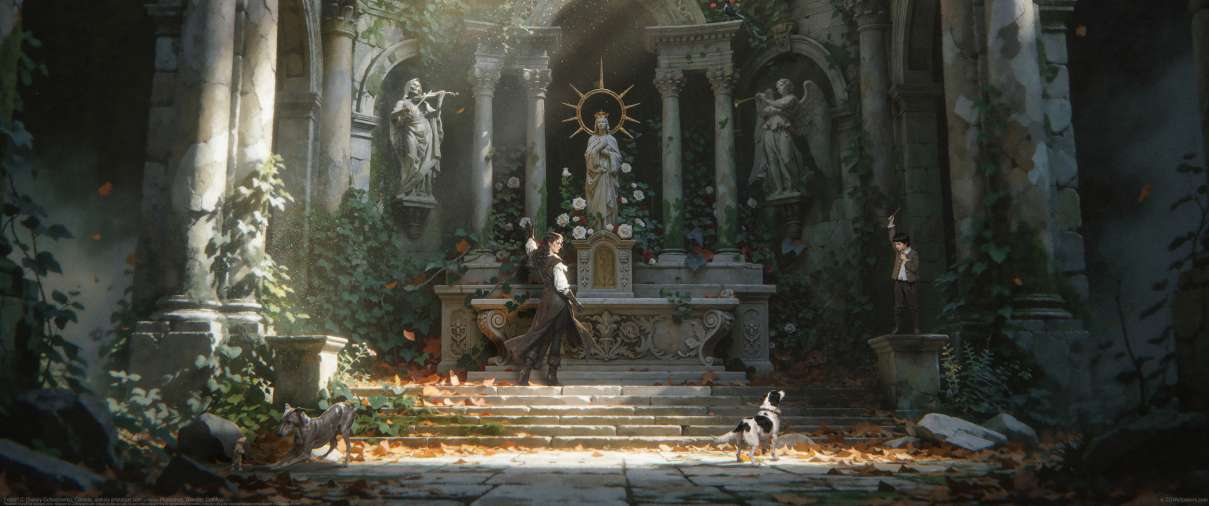 Fetch!! ultrawide achtergrond