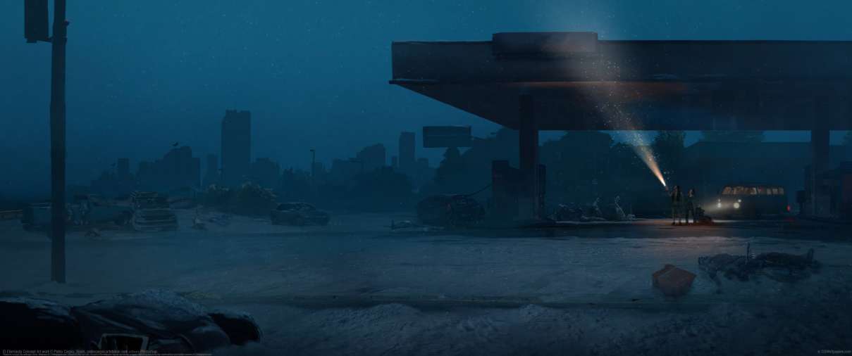 El Eternauta Concept Art work ultrawide achtergrond