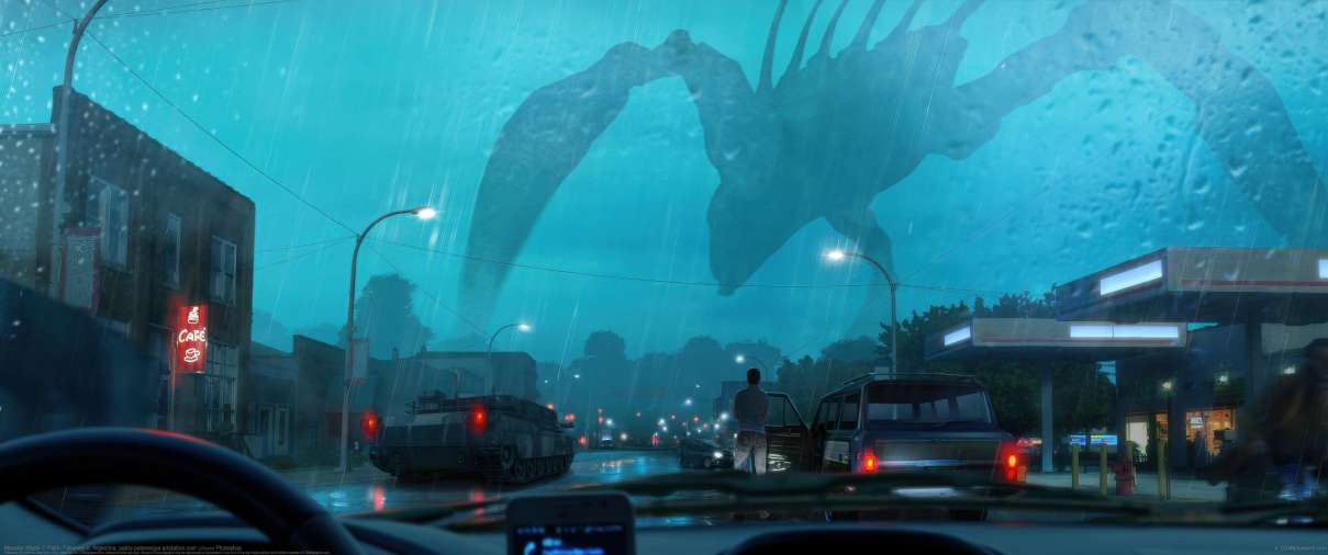 Monster Attack ultrawide achtergrond