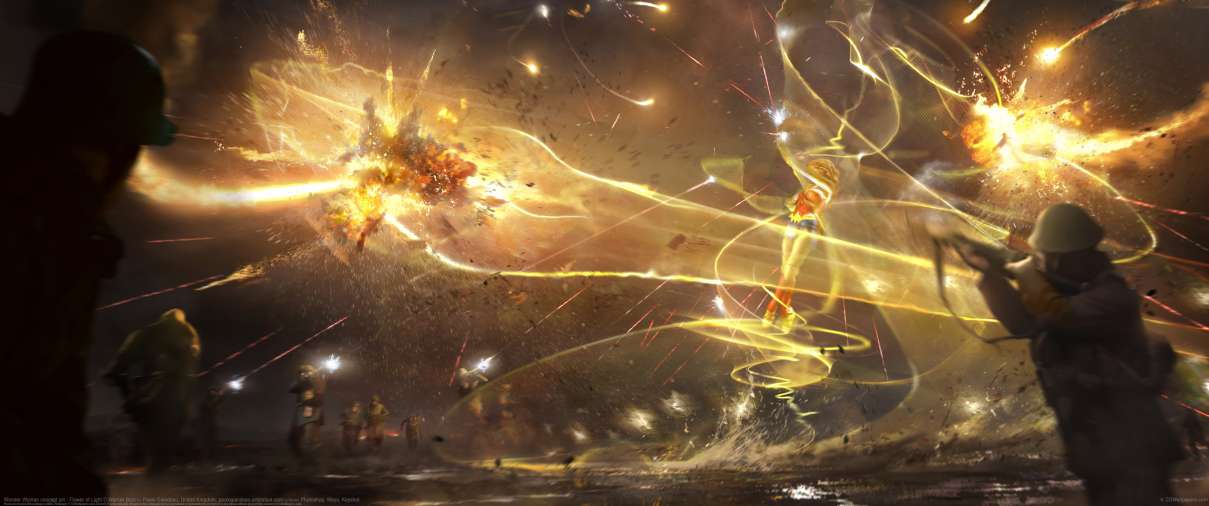 Wonder Woman concept art - Flower of Light ultrawide achtergrond