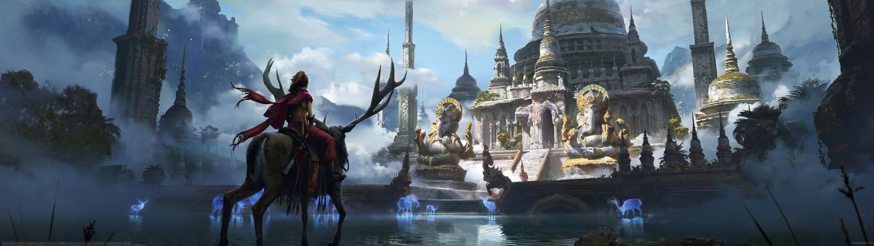 The temple of spirits ultrawide achtergrond