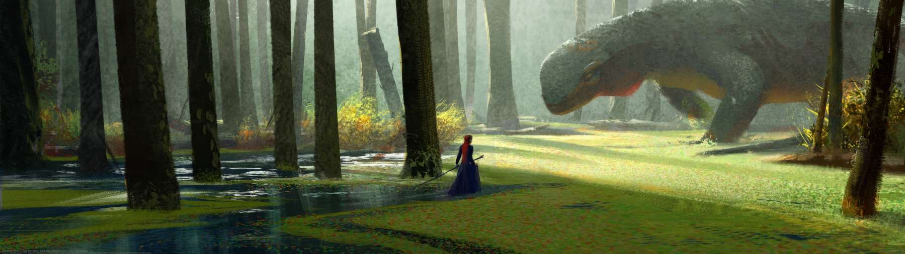 Traveling Witch ultrawide achtergrond