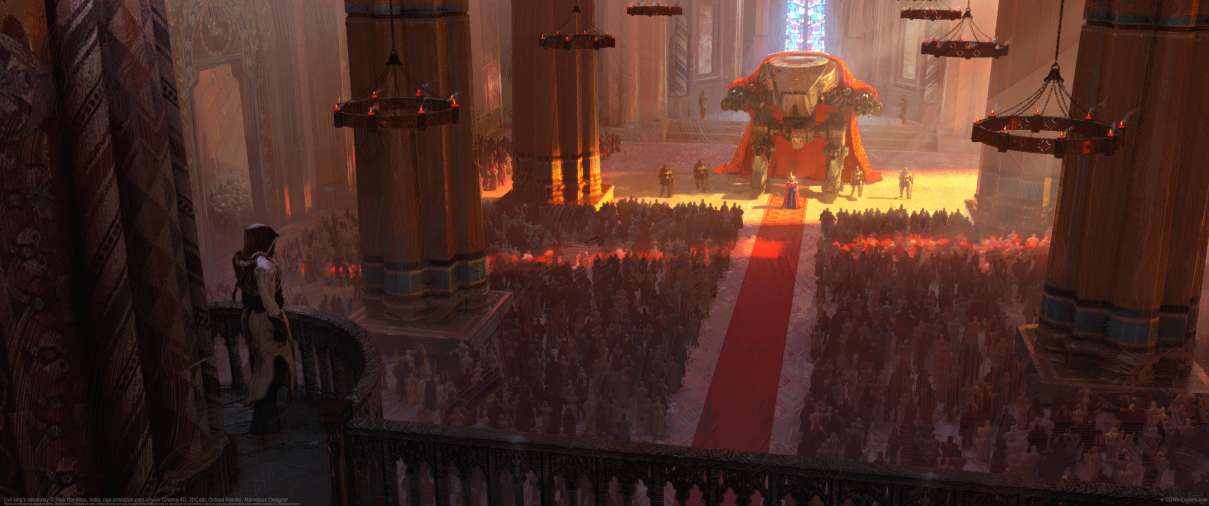 Evil king's ceremony ultrawide achtergrond