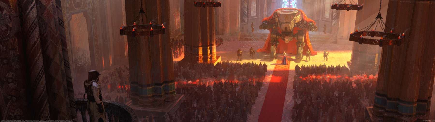 Evil king's ceremony ultrawide achtergrond