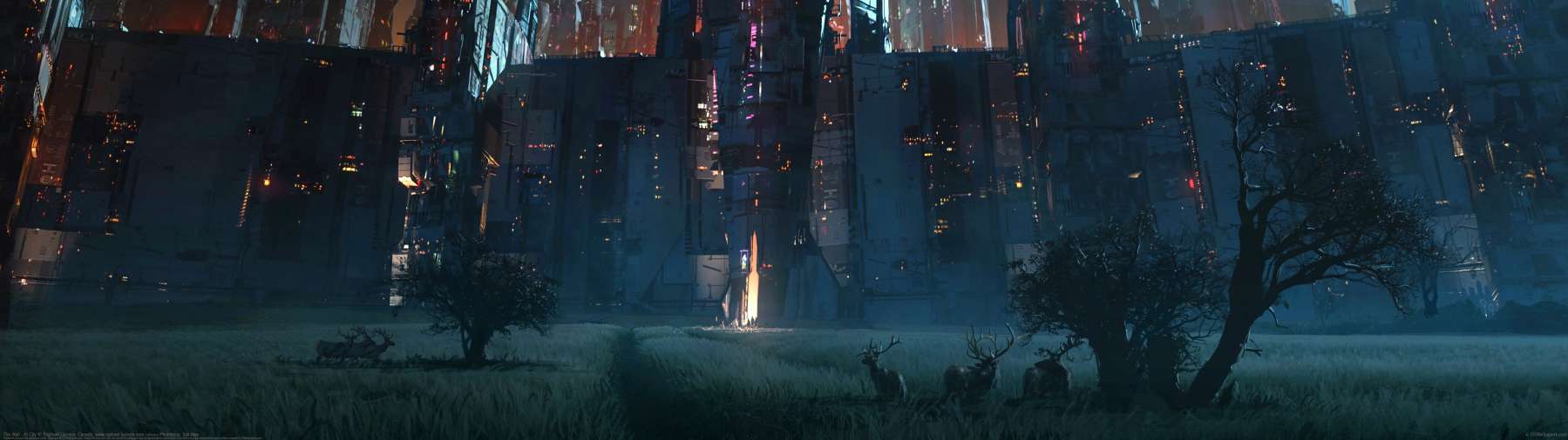 The Wall - AI City ultrawide achtergrond