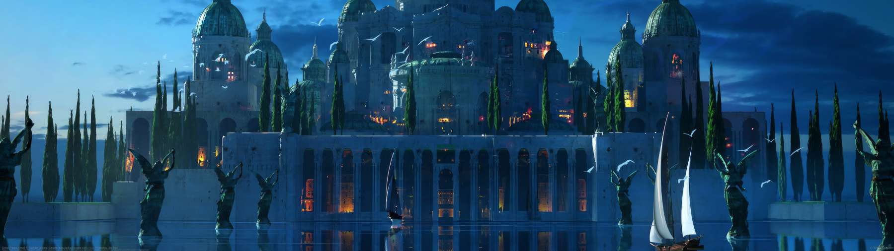 Sinbad Palace Arrival ultrawide achtergrond