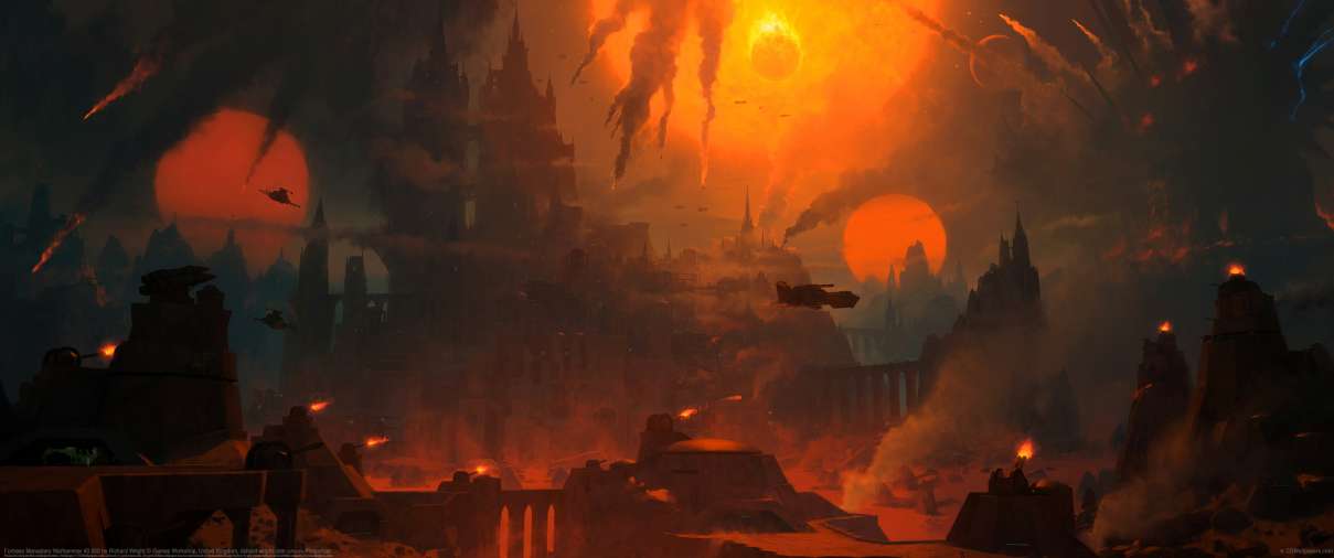 Fortress Monastery Warhammer 40.000 ultrawide achtergrond