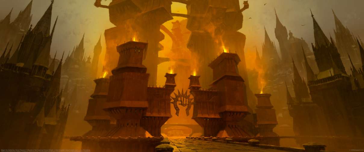 Magic the Gathering: Boros Precinct ultrawide achtergrond